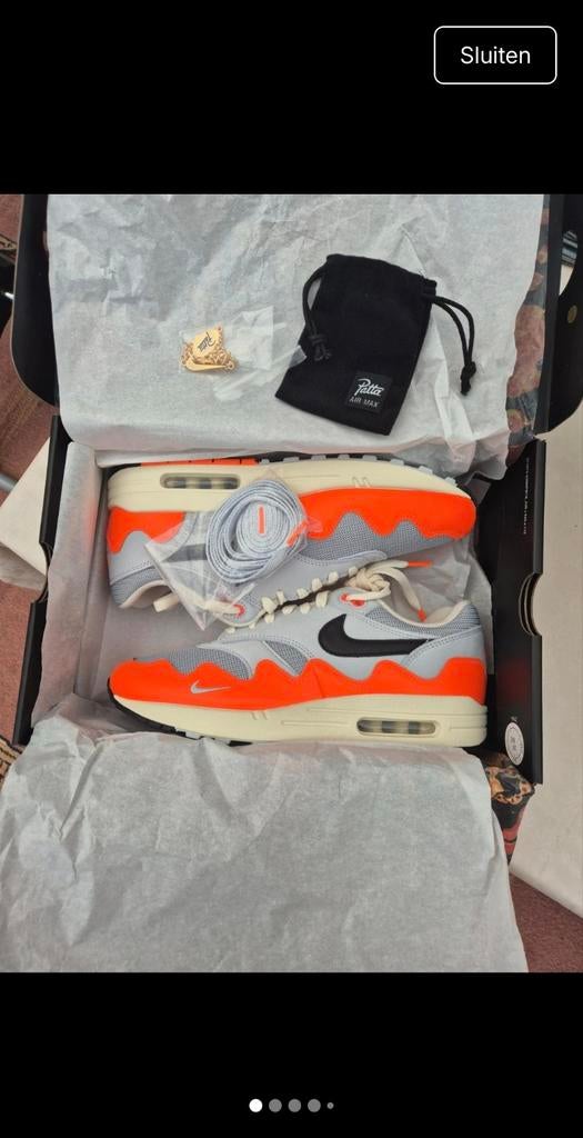 Nike Air Max 1 x Patta Waves Hyper Crimson, Enlèvement ou Envoi, Neuf, Nike