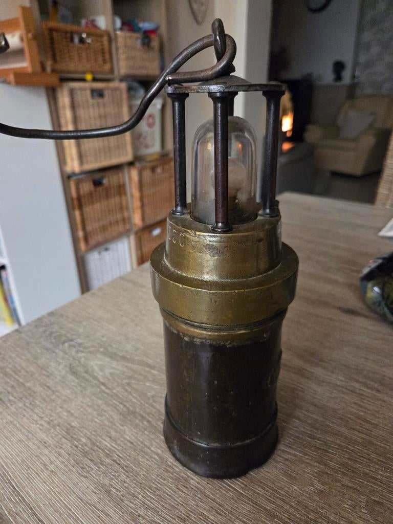 Mijnwerkerslamp, Antiek en Kunst, Antiek | Brons en Koper, Ophalen of Verzenden