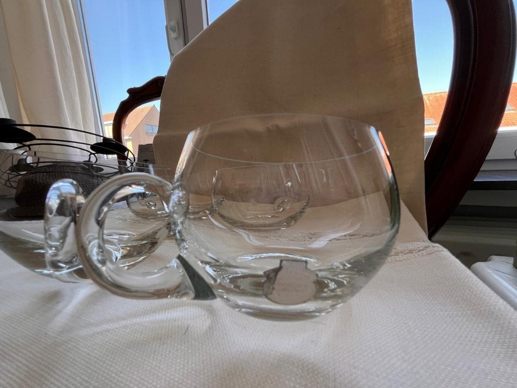 Vintage Italiaanse Glazen Punchset Borgonovo, Antiek en Kunst, Antiek | Glaswerk en Kristal, Ophalen