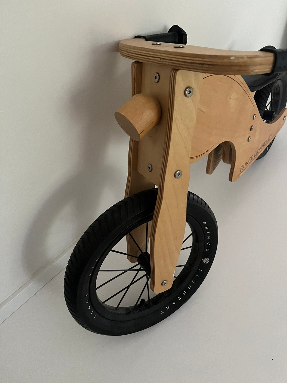 Prince Lionheart houten loopfiets (chopper-stijl), 12 inch, Ophalen, Zo goed als nieuw