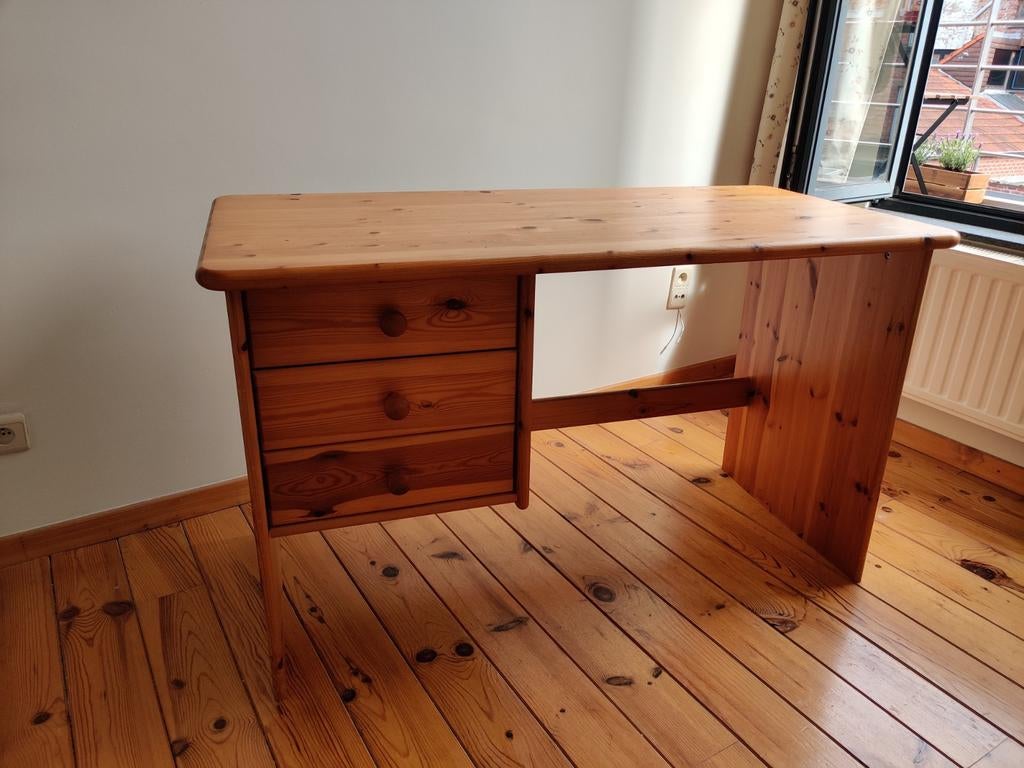 Bureau, Huis en Inrichting, Bureaus, Ophalen, Gebruikt, Bruin, Hout