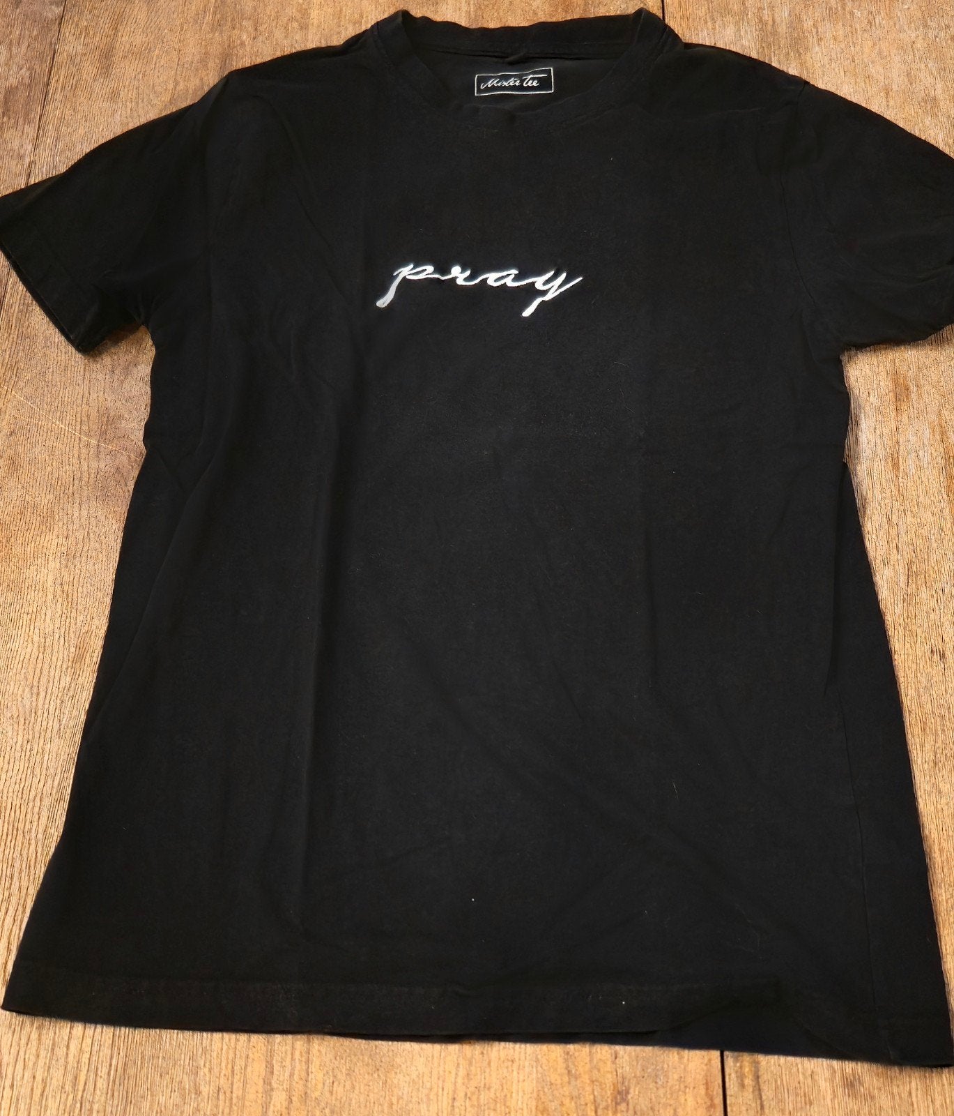 T-shirt PRAY noir de la marque Mister Tee, Vêtements | Hommes, T-shirts, Enlèvement ou Envoi, Mister Tee, Noir, Taille 52/54 (L)