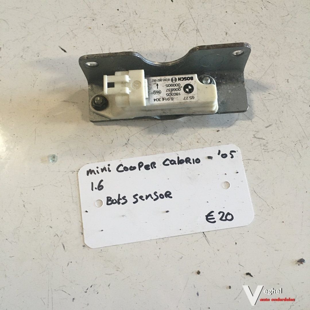 Mini Cooper Cabrio 1.6    2005 Bots Crash sensor 65.77  6 91, Gebruikt, -, -, Ophalen of Verzenden