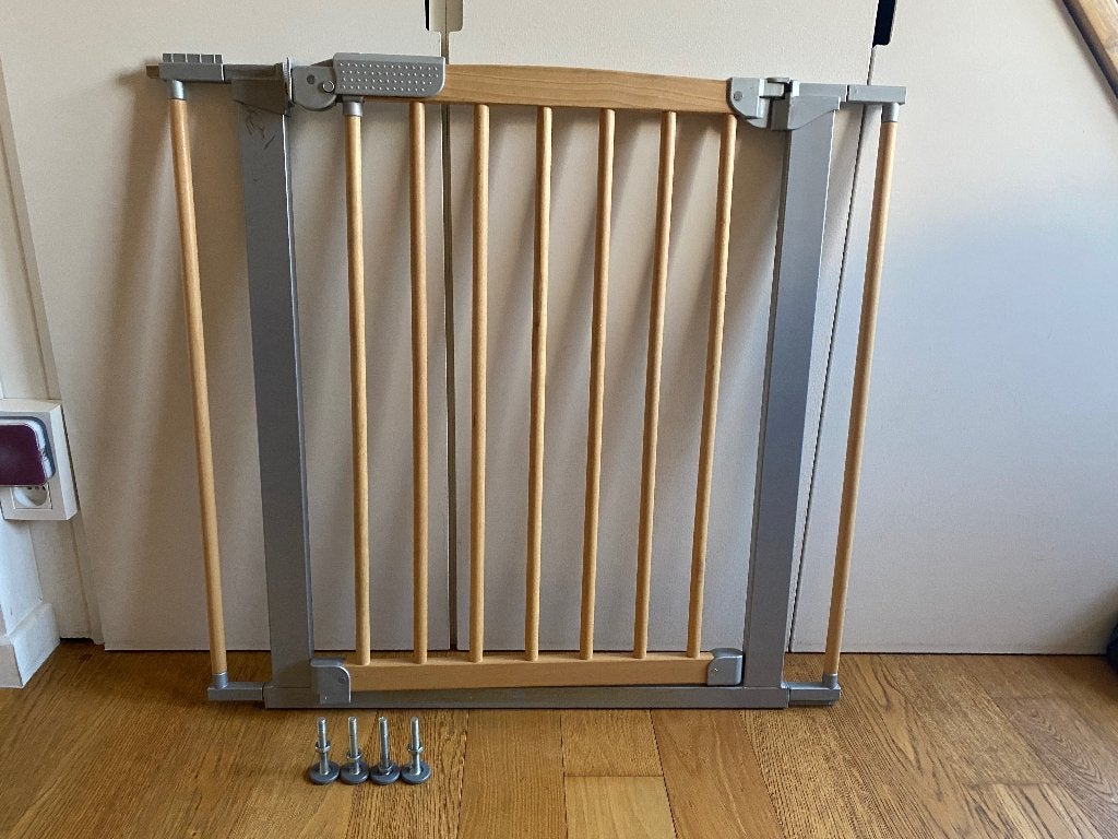 Kinder hekje (hout), Kinderen en Baby's, Traphekjes, Ophalen, Zo goed als nieuw, Klemhekje, Hout