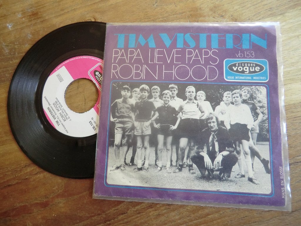 tim visterin     papa lieve paps/robin hood, Cd's en Dvd's, Verzenden, Gebruikt, 7 inch, Levenslied of Smartlap