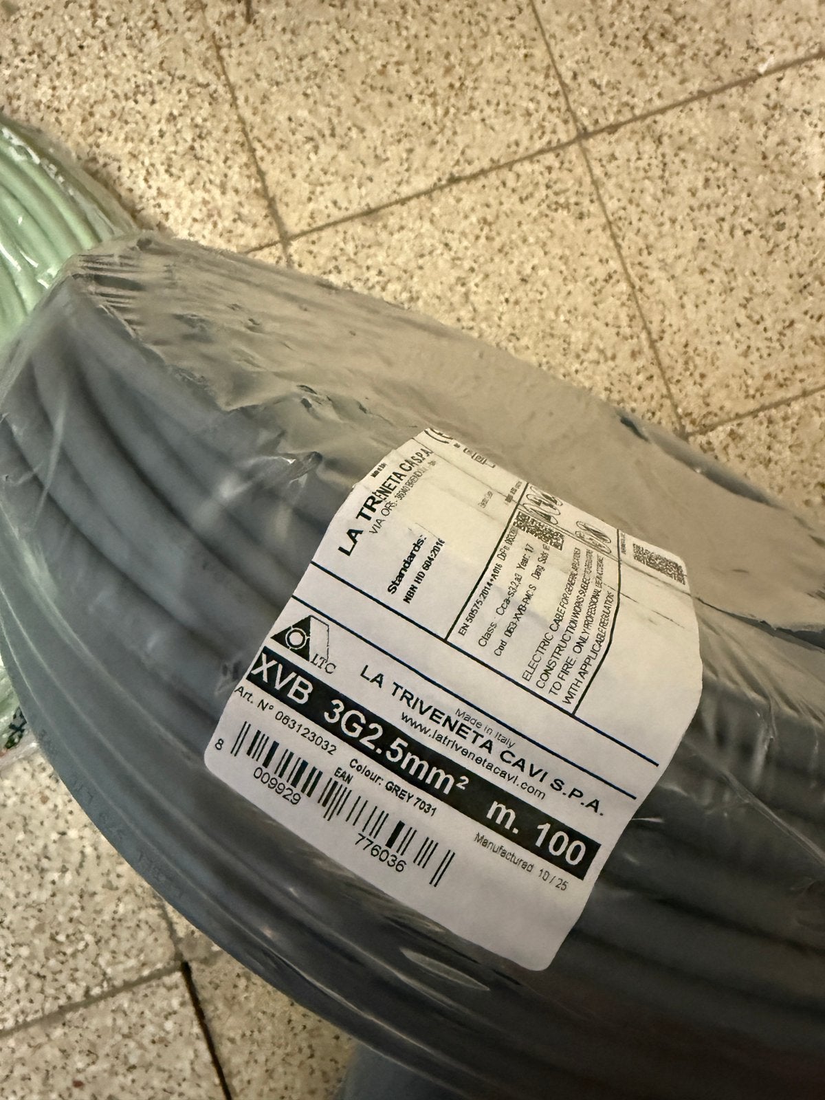 XVB 3G2,5 100m nieuw, Doe-het-zelf en Bouw, Ophalen of Verzenden, Nieuw