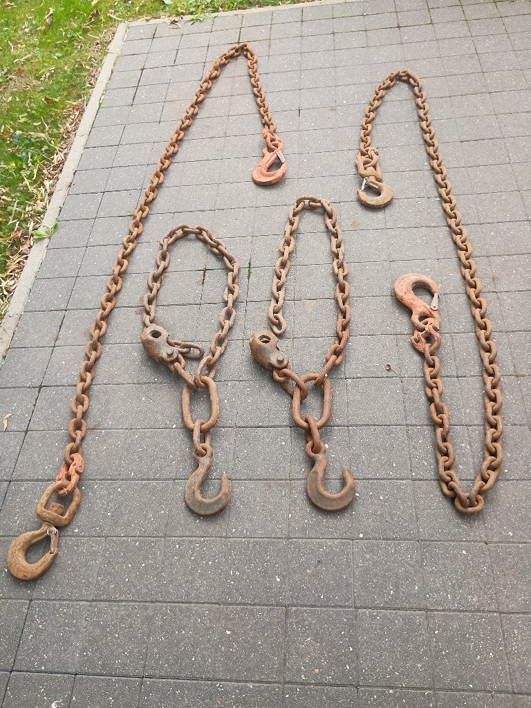 Set zware militaire sleepkettingen, Doe-het-zelf en Bouw, Ophalen, Gebruikt
