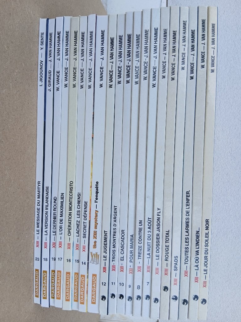 Série XIII 1er cycle complet, Livres, Enlèvement ou Envoi, Vance / Van Hamme, Série complète ou Série, Comme neuf
