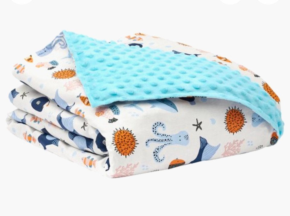 Kalm. Verzwaringsdeken Kind (incl. 4-Seizoenenhoes), Kinderen en Baby's, Ophalen, Ademend, Deken