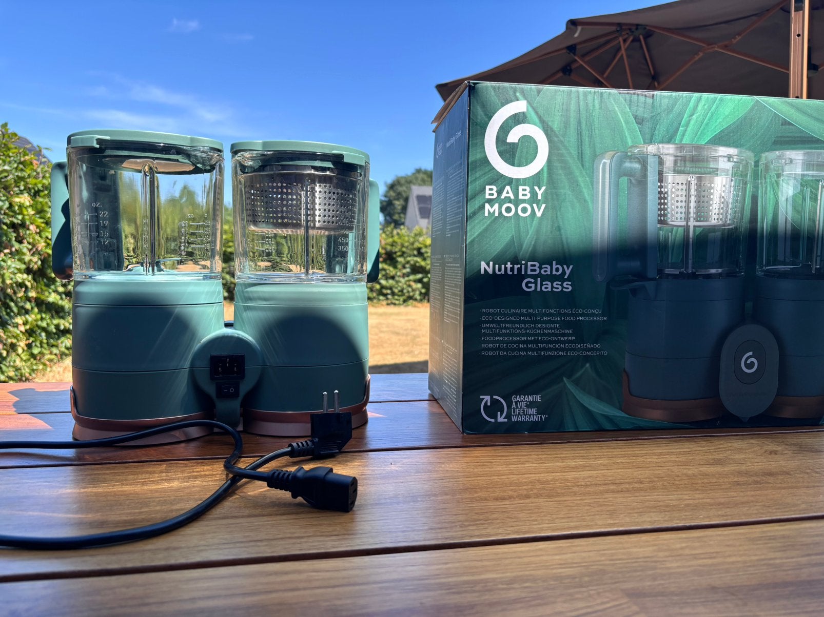 Babymoov Nutribaby Glass - amper gebruikt!, Kinderen en Baby's, Ophalen, Automatisch, Zo goed als nieuw, Babymoov