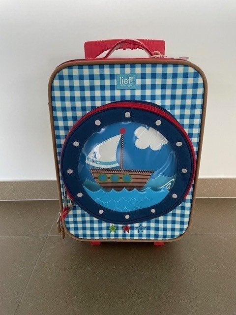 kinder valies - LIEF, Enfants & Bébés, Sac à langer bébé, Bleu, Comme neuf, Enlèvement, Autres types