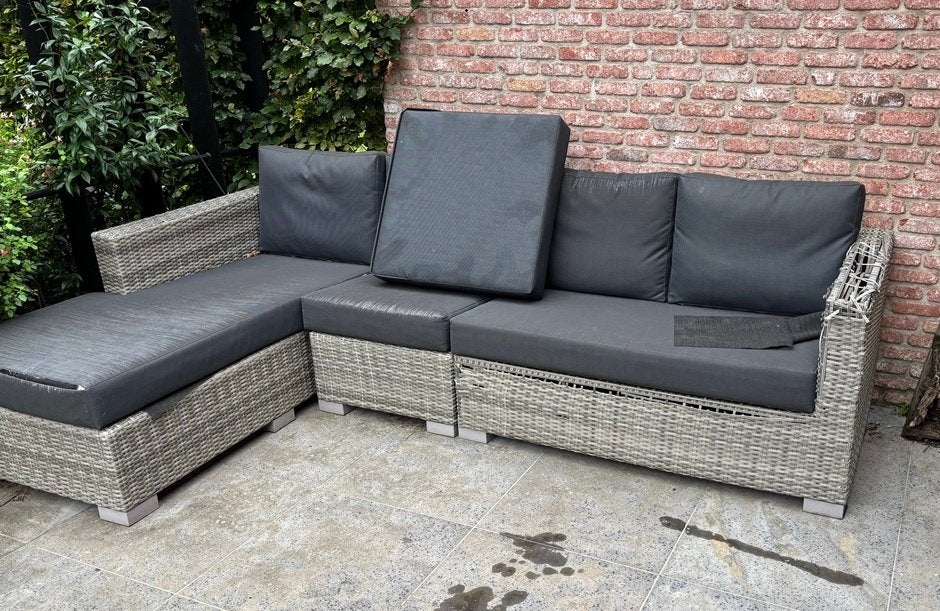 Tuin set, Tuin en Terras, Ophalen, 5 zitplaatsen, Kunststof, Gebruikt