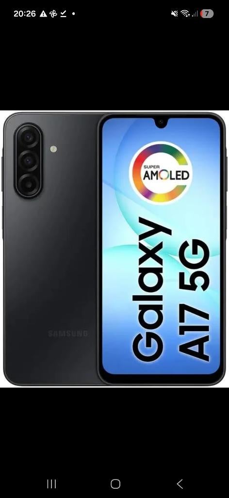 SAMSUNG A17 5G, Telecommunicatie, Mobiele telefoons | Samsung, Ophalen, Overige modellen, Zwart, Touchscreen