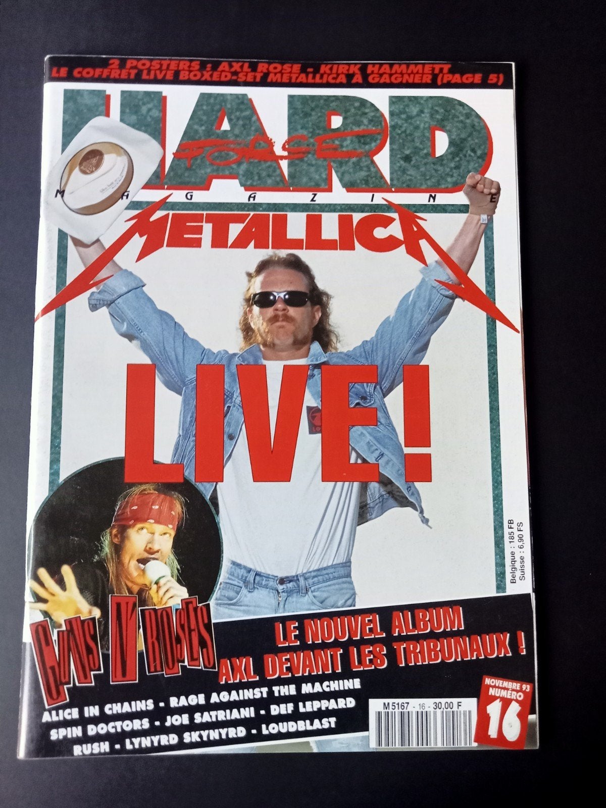 Metallica french magazine Hard Force 1993, Enlèvement ou Envoi