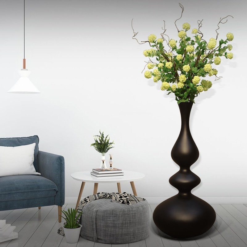 Flora Eleganza matzwarte tuinvaas, hoogte 137 cm, Ophalen, Nieuw