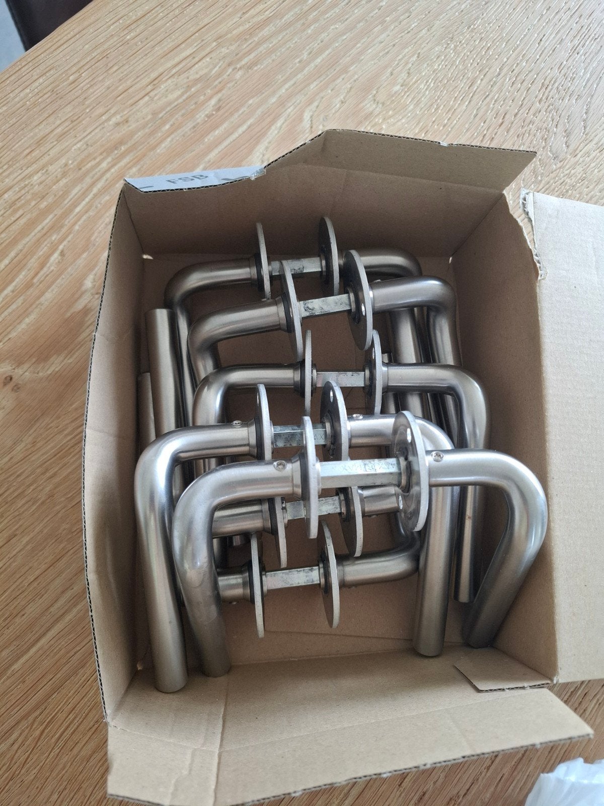 deurklinken in inox 8 stuks, Huis en Inrichting, Ophalen