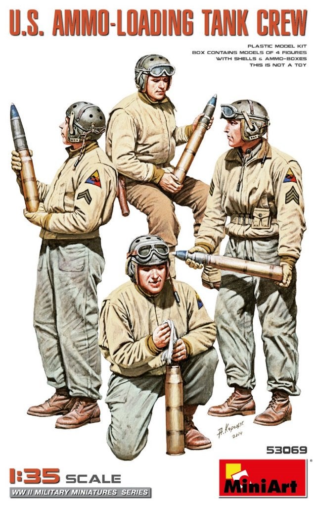 MINIART 53069  U.S. AMMO-LOADING TANK CREW échelle 1/35, Ophalen of Verzenden, Nieuw, 1:35 tot 1:50, Figuur of Figuren