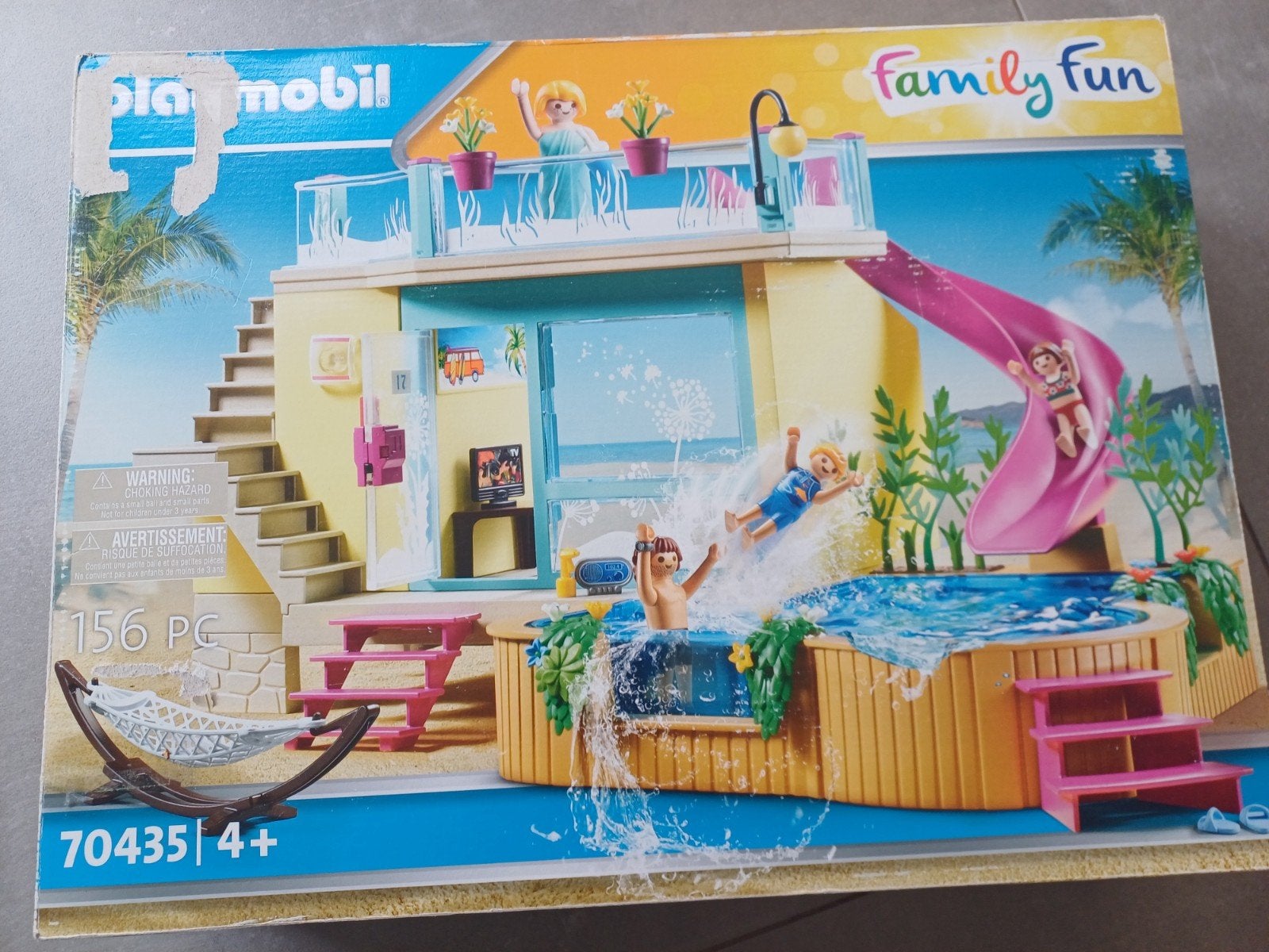 playmobil 70435 Zwembad - amper gebruikt, Enfants & Bébés, Bâtiment, Family fun, Comme neuf, Kit complet
