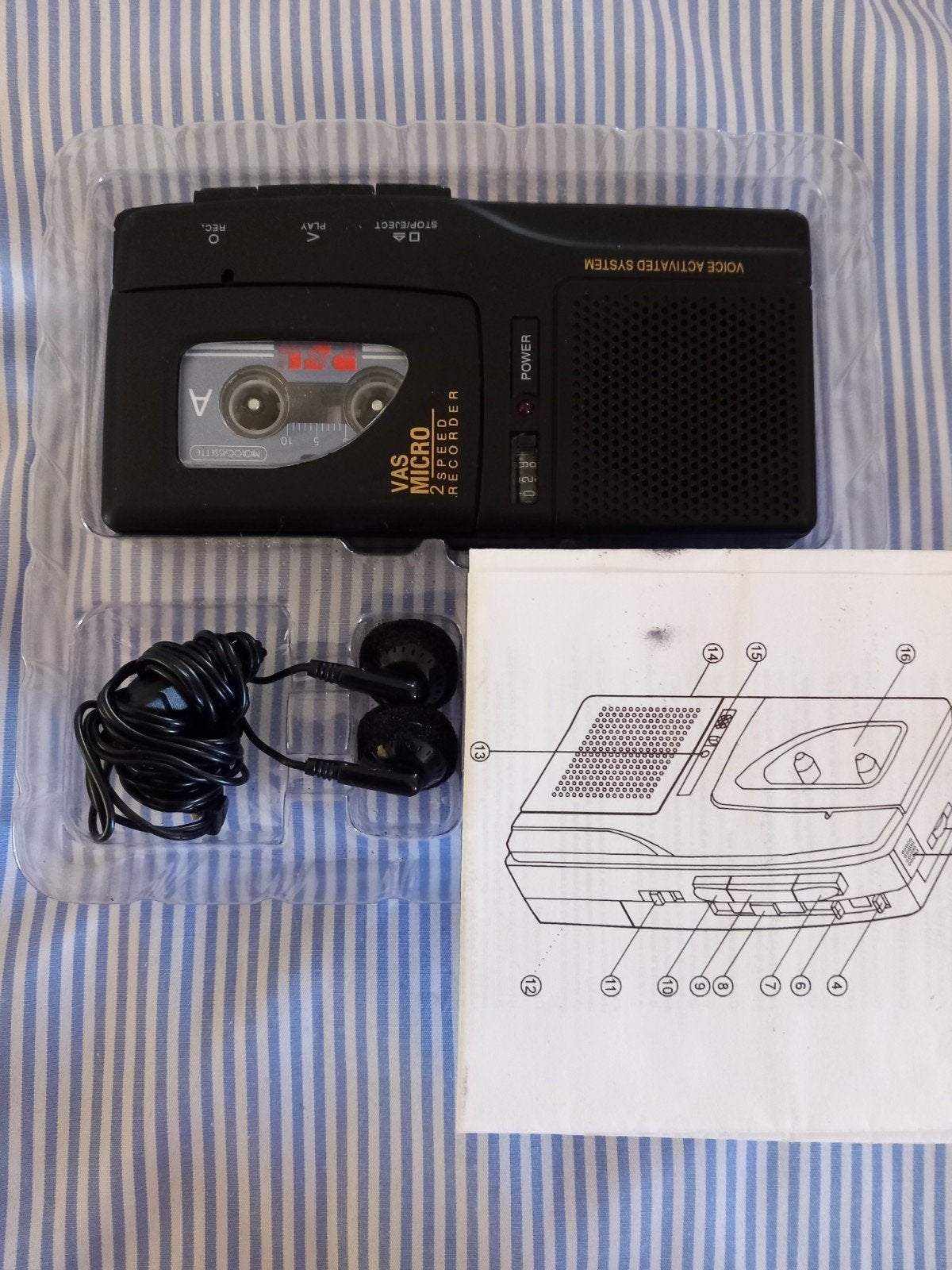 dictafoon -> 6€, Audio, Tv en Foto, Cassettedecks, Ophalen