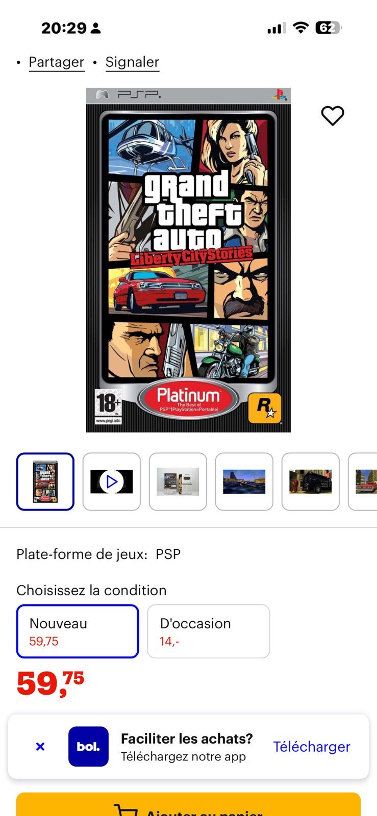 Grand theft. Stories voor de PlayStation Portable (PSP)., Consoles de jeu & Jeux vidéo, Enlèvement, Comme neuf