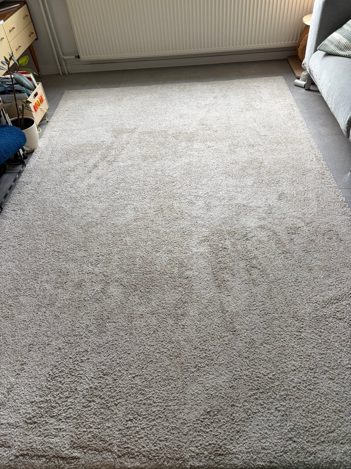 Wit tapijt - stoense ikea, Huis en Inrichting, Ophalen, Gebruikt, Wit, 200 cm of meer