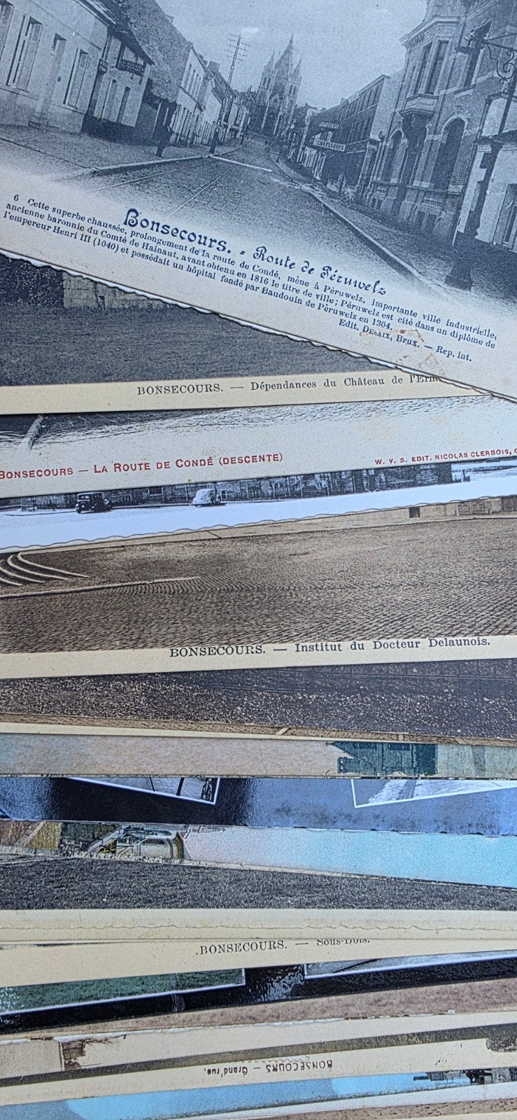 Lot de 50 anciennes cartes postales de Bonsecours, Collections, Enlèvement ou Envoi, Hainaut