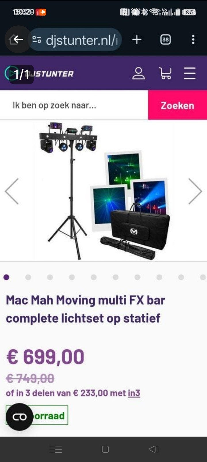 éclairage disco, TV, Hi-fi & Vidéo, Photo | Studio photo & Accessoires, Enlèvement
