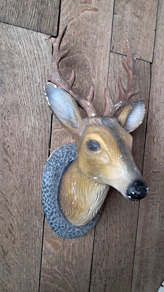 Tête de cerf décorative vintage, Enlèvement