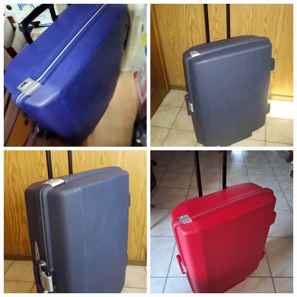 valies american tourister/samsonite met uittrekbaar handvat, Bijoux, Sacs & Beauté, Enlèvement ou Envoi, 70 cm ou plus, Plastique dur