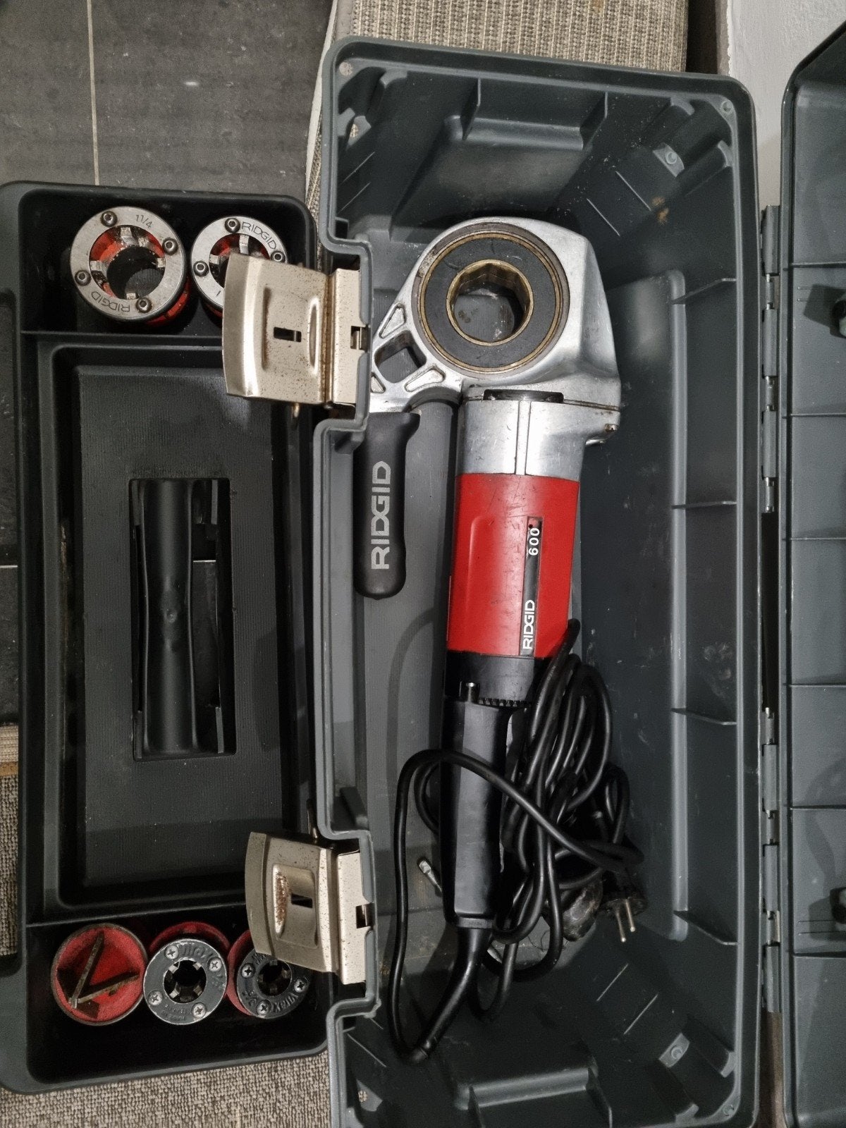 Ridgid filière électrique + 5X tête, Autres marques, Enlèvement, Comme neuf, Autres types
