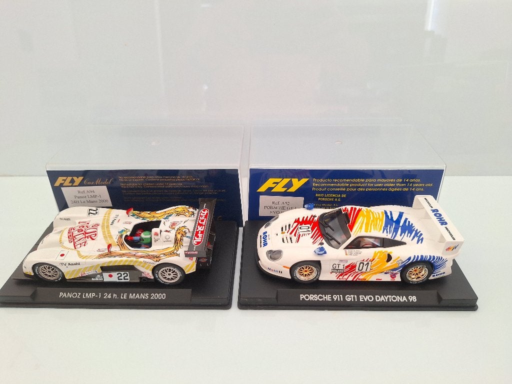 Fly 1 x Panoz 24H Le-Mans 1 x Porsche 911 Gt1 Daytona, Overige merken, Racebaan, Nieuw, Ophalen of Verzenden