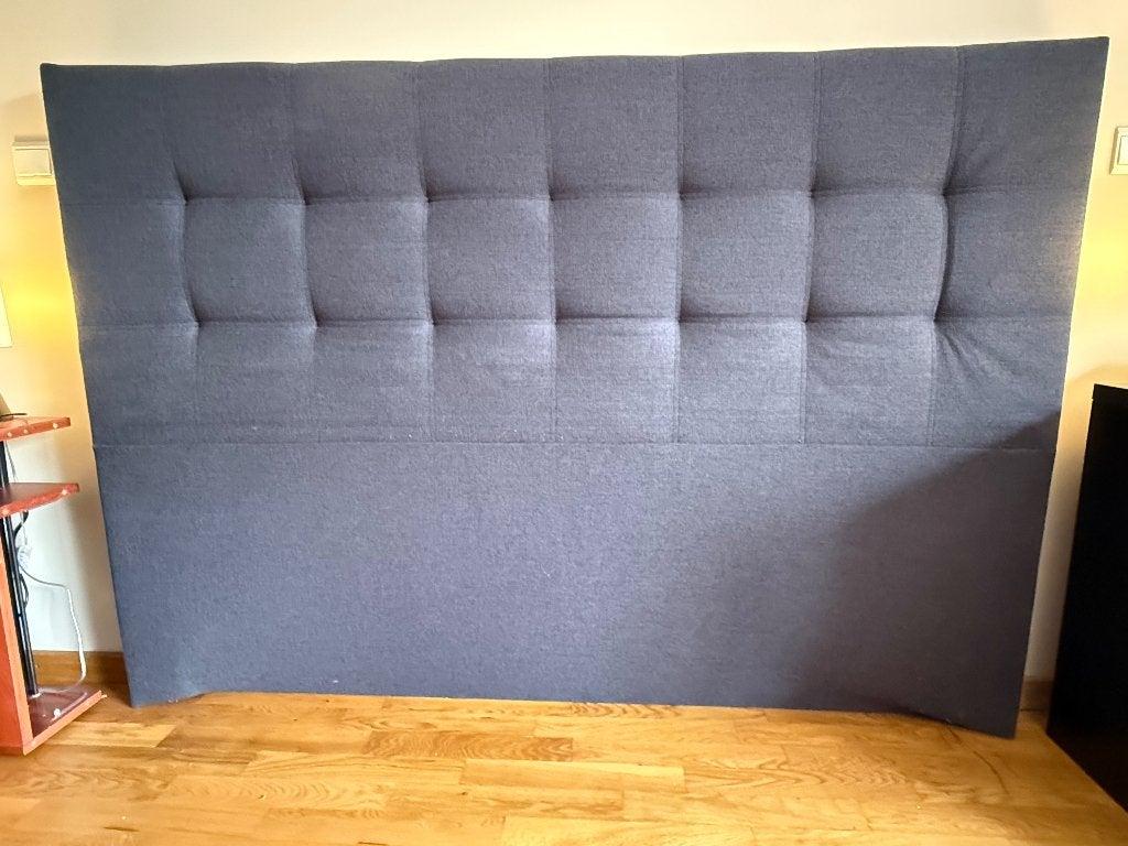 Tête de lit JYSK GOLD 180 cm gris anthracite, Maison & Meubles, Chambre à coucher | Lits, Neuf, Gris, Tissu, Enlèvement