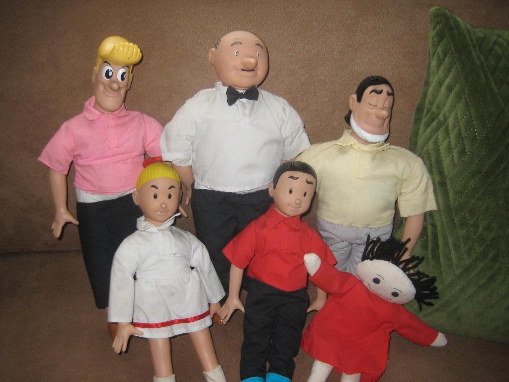 poppen suske ,wiske,sidonia,lambik ,jerom en schalluke, Ophalen, Suske en Wiske, Gebruikt, Kleding