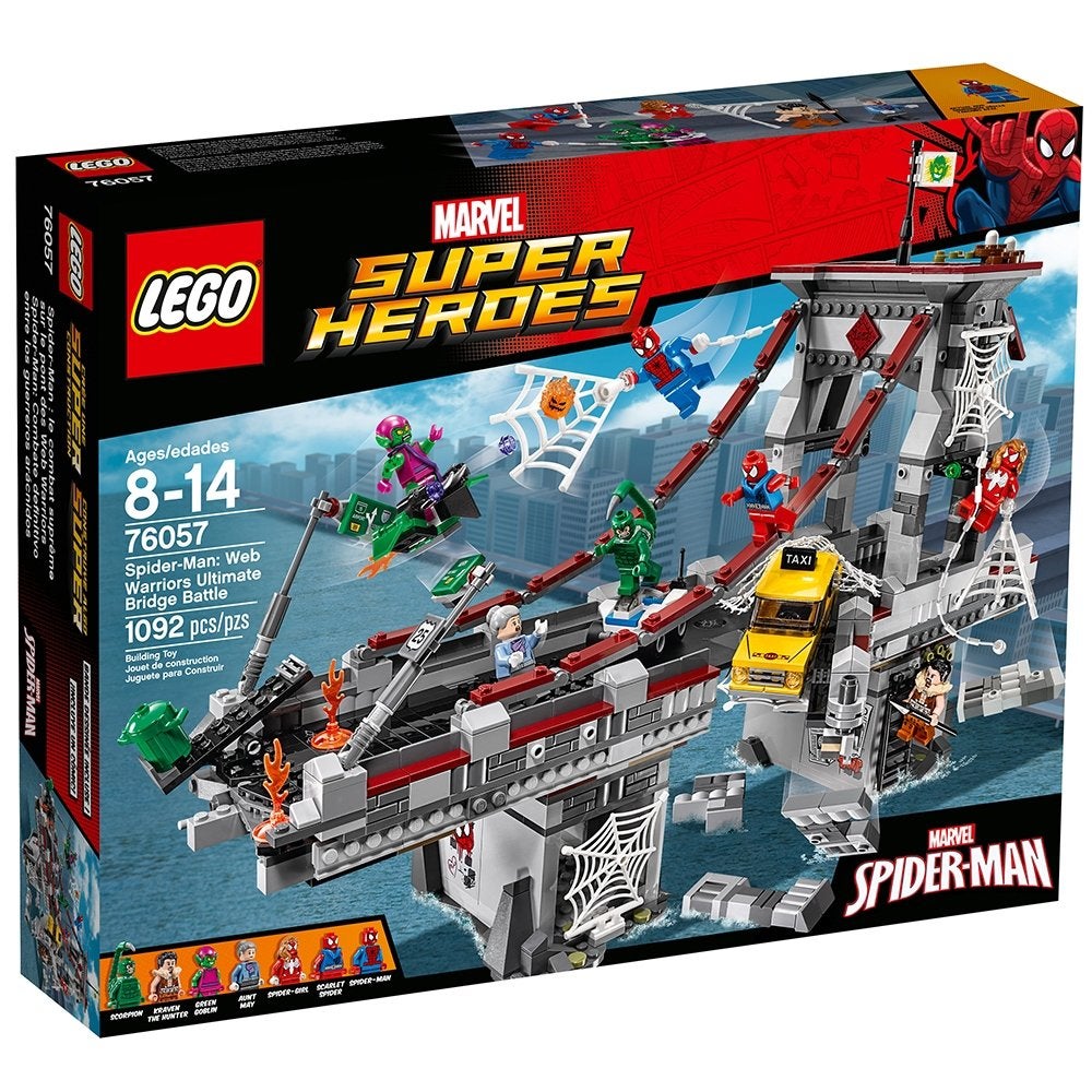 LEGO 76057 Spider-Man: Web Warriors Ultimate Bridge Battle, Inclusief minifiguren, Marvel, Lego, Ophalen of Verzenden