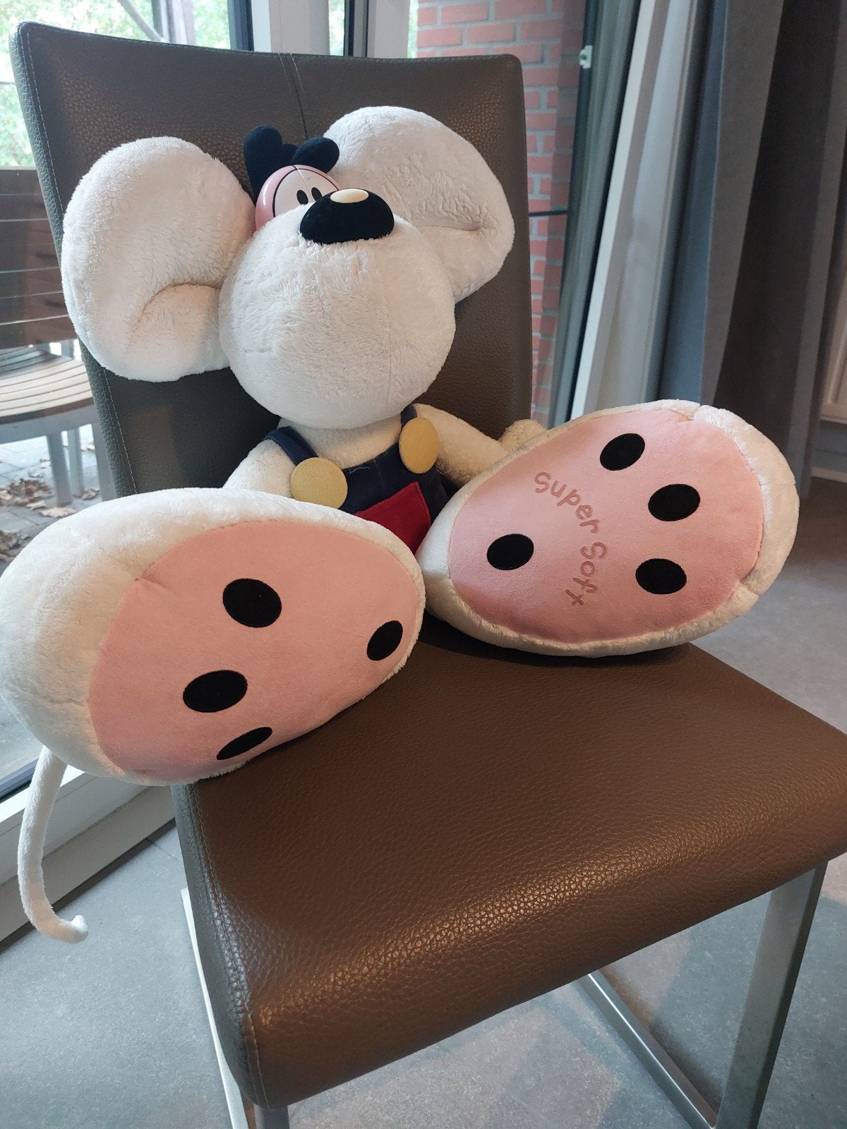 grote diddle knuffel 60 cm, Overige karakters, Enlèvement, Comme neuf, Souris