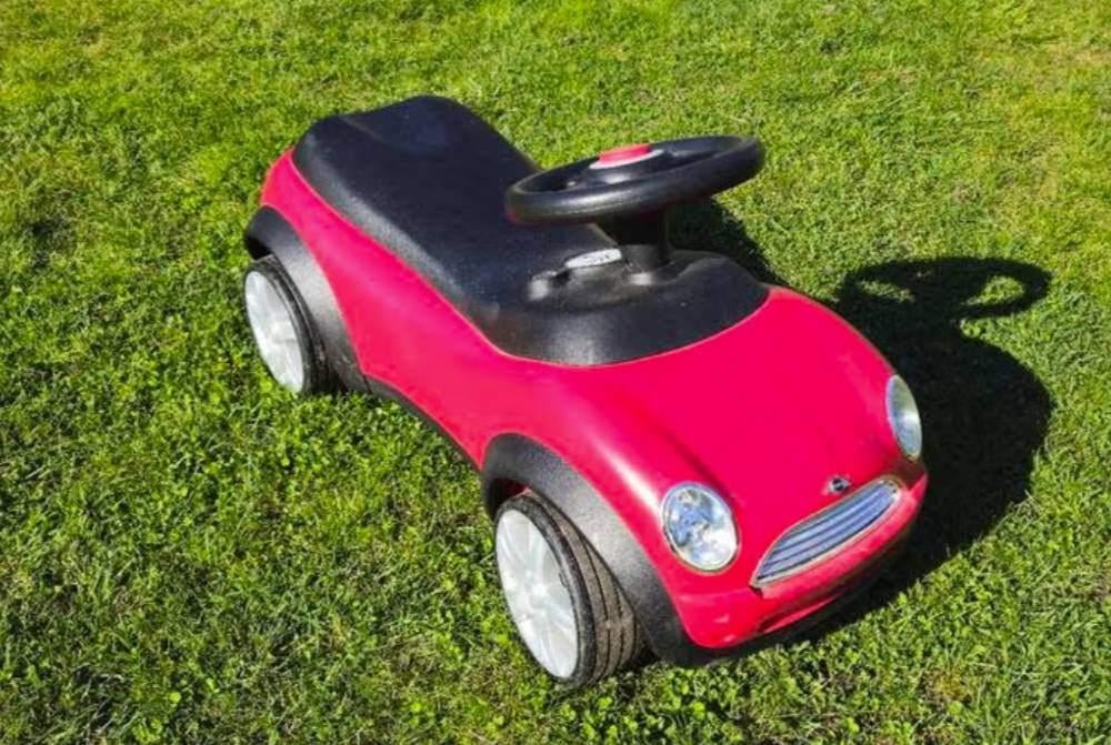 Mini Cooper kind loopauto rood kinderloopauto, Ophalen, Zo goed als nieuw, Loopvoertuig