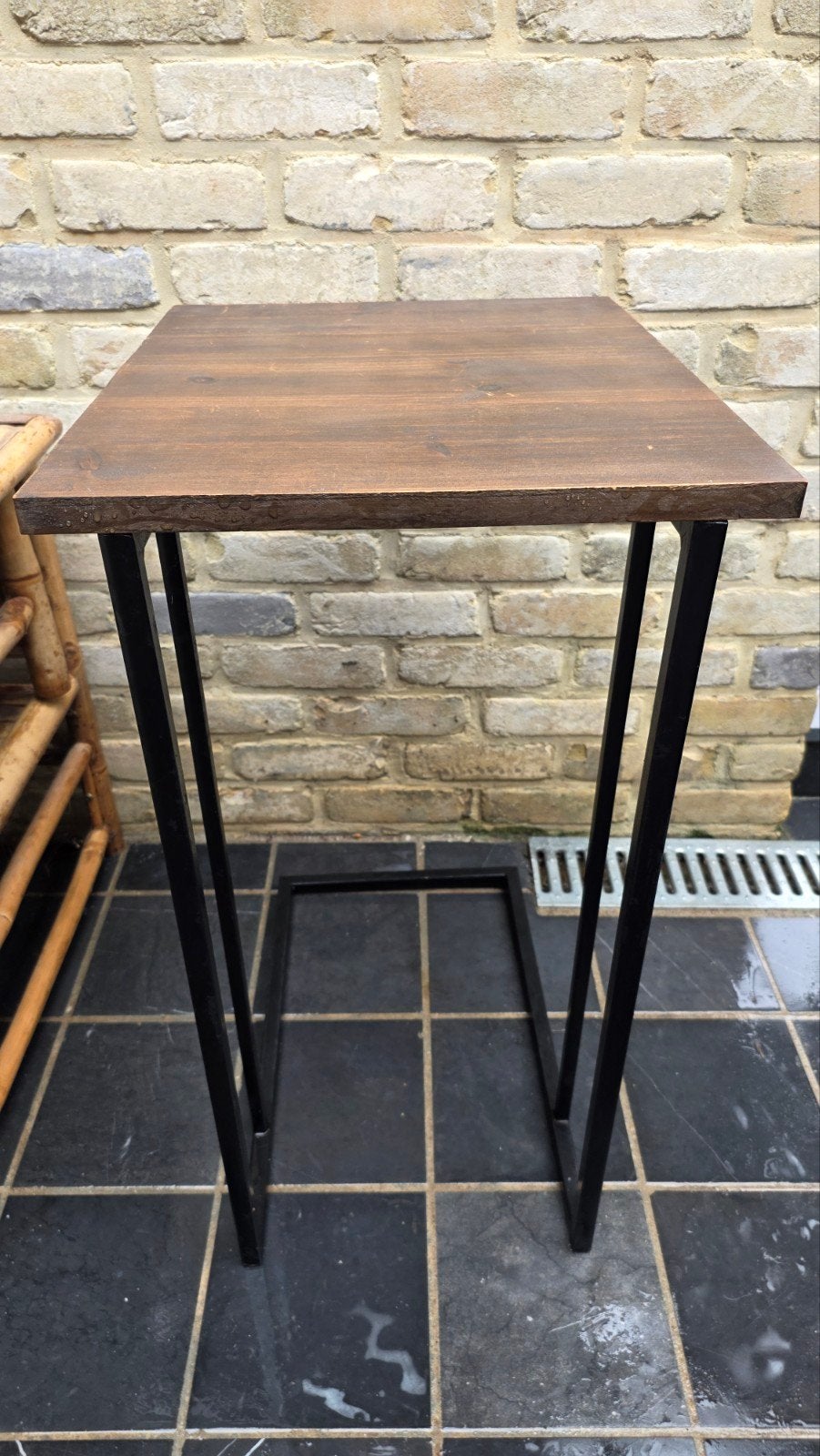 petit table d'appoint industriel 35x45Lx60H, Maison & Meubles, Enlèvement, Utilisé
