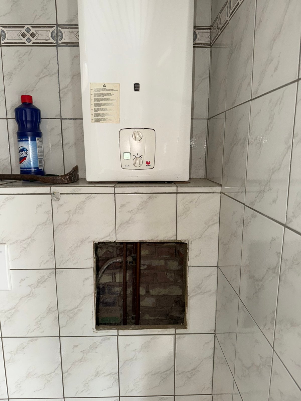 Gasboiler, Ophalen, Gebruikt