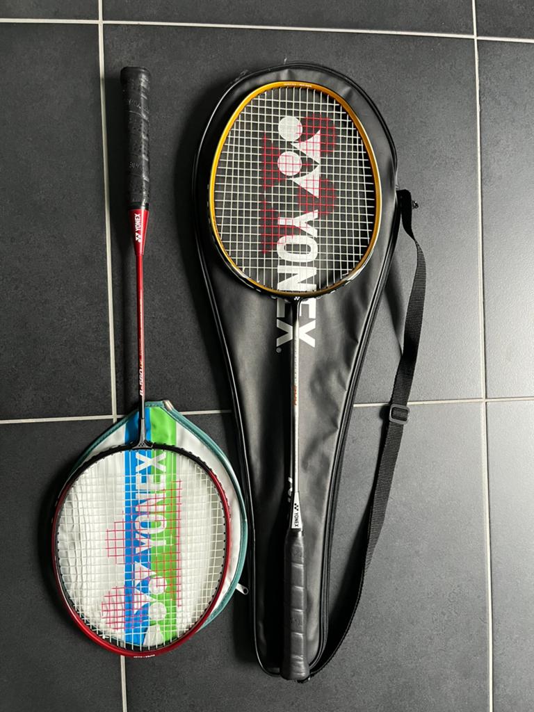 2 raketten + hoes, Ophalen, Zo goed als nieuw