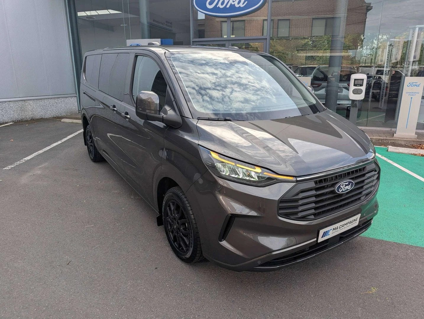 Ford Transit Custom DC 5pl Limited 320L L2 2.0TDCi 170pk A8, Argent ou Gris, Achat, 4 portes, Entreprise