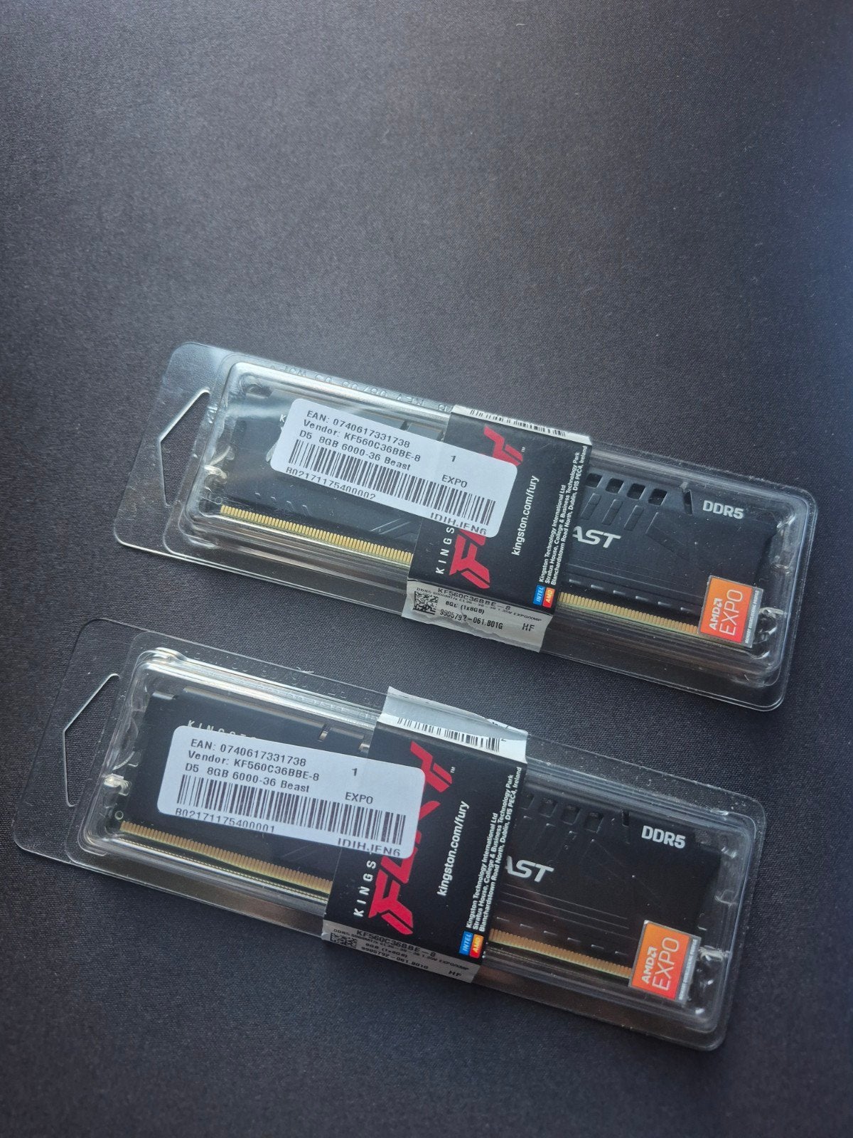 Kingston fury DDR5 2x8 GB 6000 mhz, Computers en Software, RAM geheugen, Ophalen, Refurbished, Desktop, DDR5