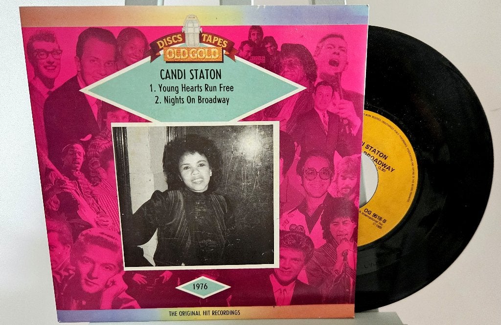 7" Single - Candi STATON – Young Hearts Run Free, R&B et Soul, 7 inch, Utilisé, Autres types