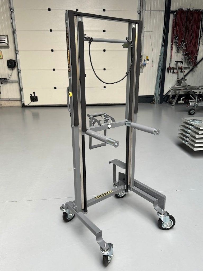 Élévateur de pneus/Aide à l'atelier pour l'assemblage, Enlèvement, Avant