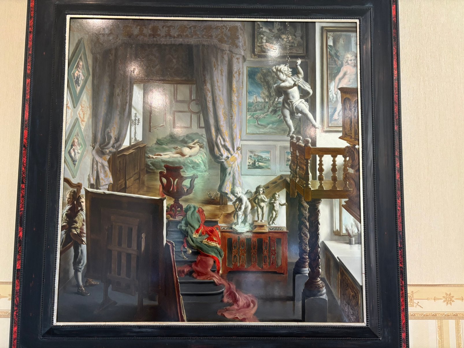 Schiderij van Hans Laagland, Ophalen