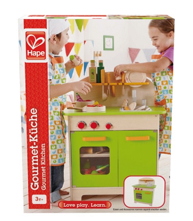 Houten speelkeuken groen Hape houten speelgoed, Ophalen of Verzenden, Nieuw, Hout, Speelkeuken