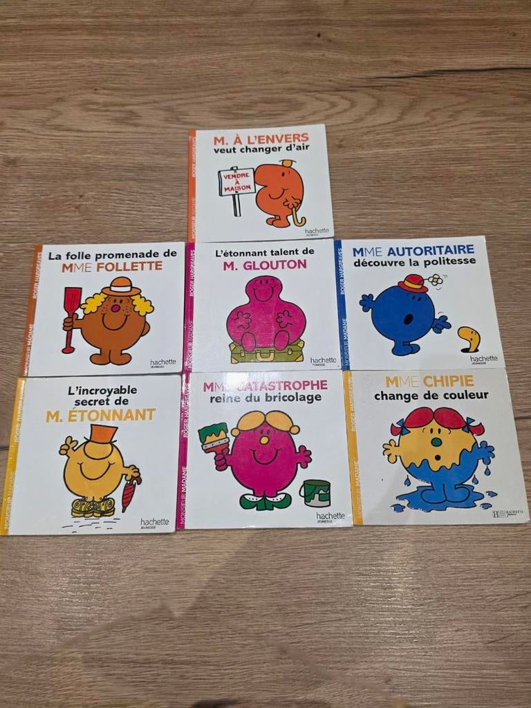 Lot de 7 livres "Monsieur Madame" -  Hachette Jeunesse, Ophalen