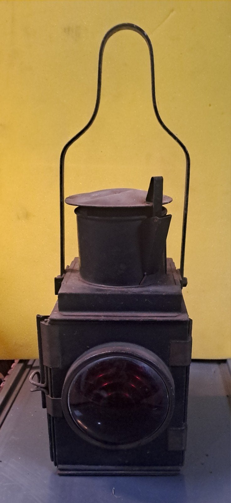 antieke wagonlamp, Ophalen of Verzenden