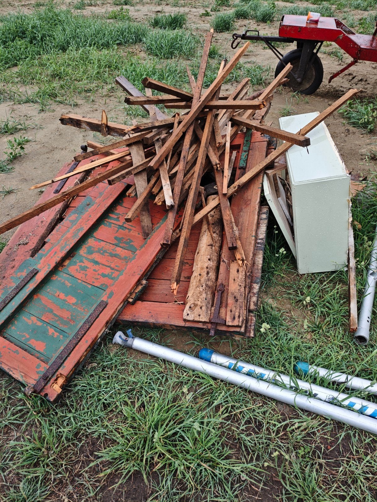 Gratis hout van afbraak, Ophalen