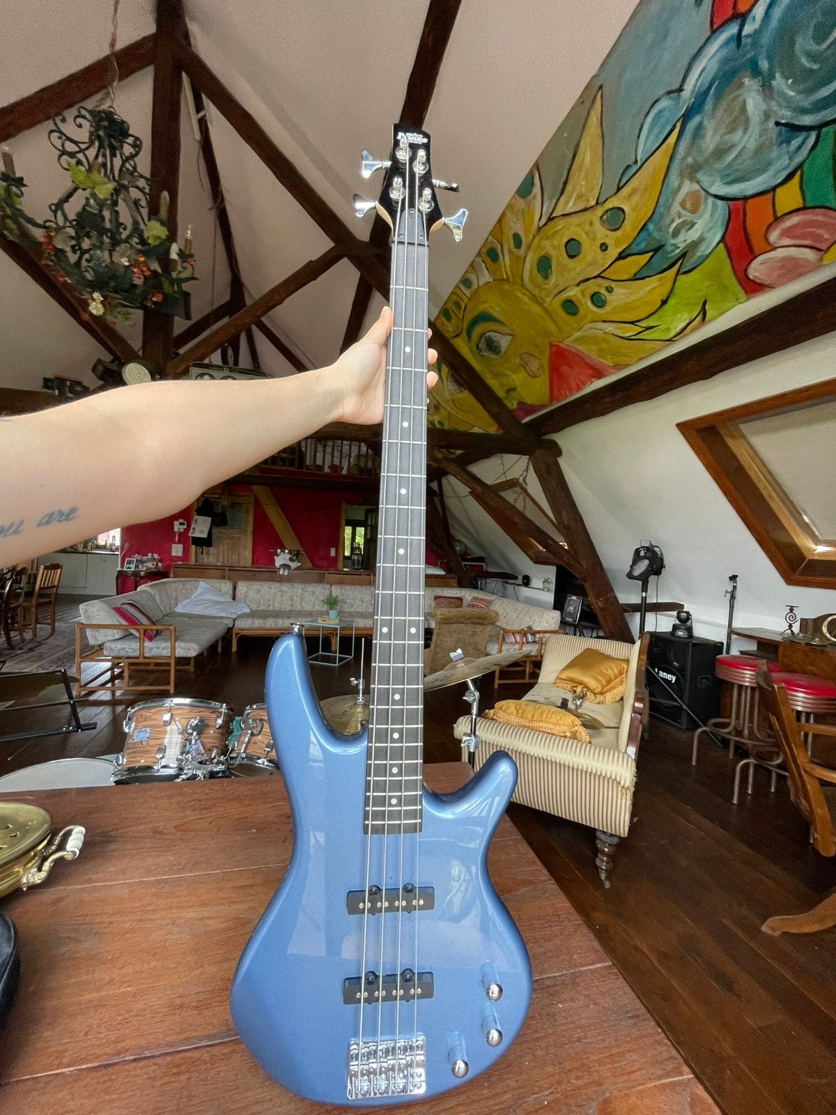 Basse électrique Ibanez, Musique & Instruments, Enlèvement, Comme neuf, Électrique
