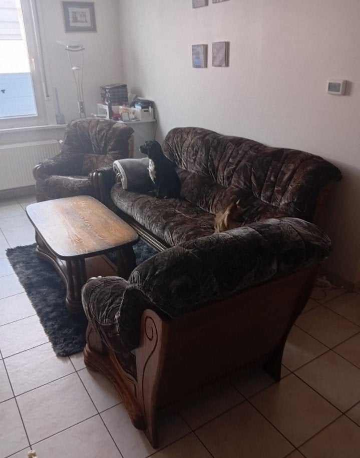 3 en 2 x 1 zit moet dringend weg, Ophalen, Zo goed als nieuw, Stof, Retro